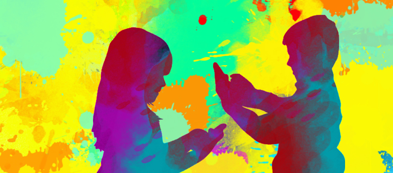 Children using a tablet